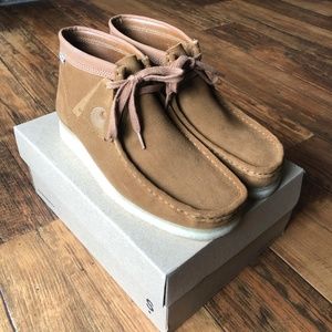 Clarks x Carhartt WIP Wallabee Boot in Brown Combi